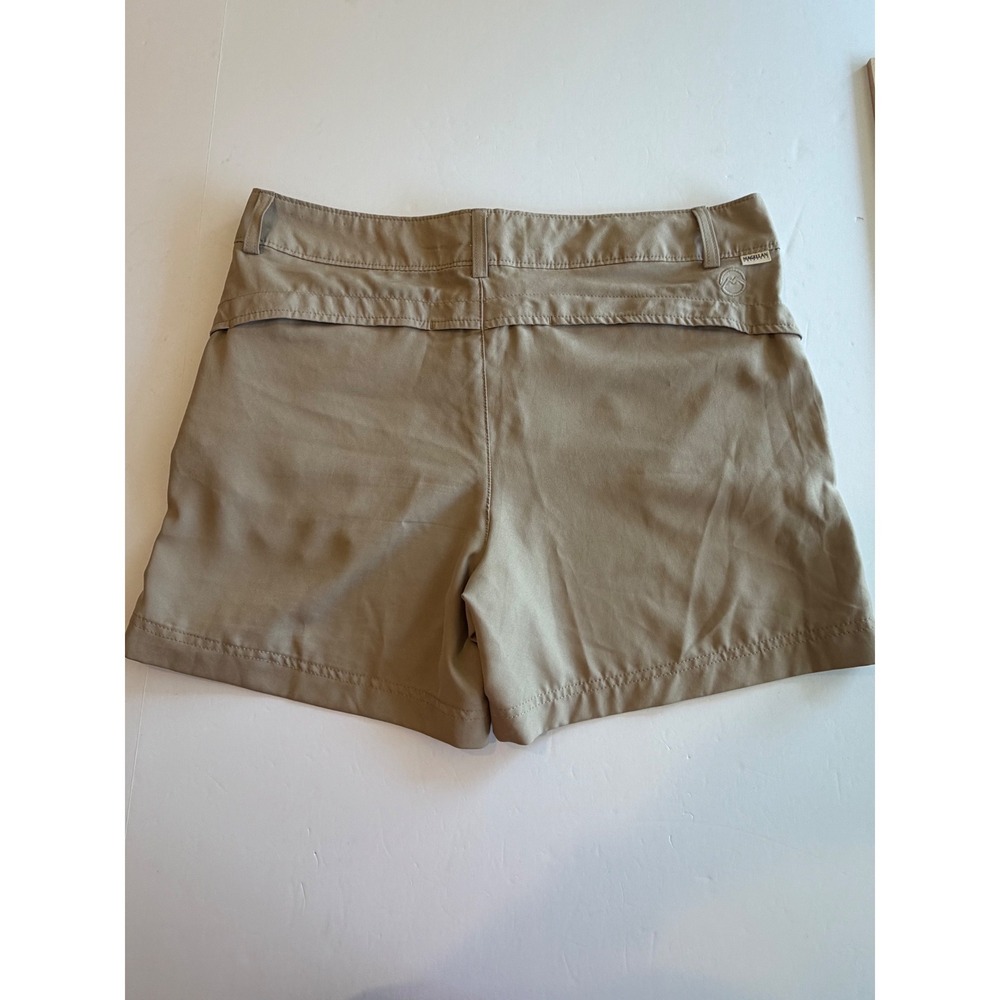 Magellan Outdoors Womens Khaki Hiking Shorts Tan Size Large Quick Dry - Picture 2 of 6